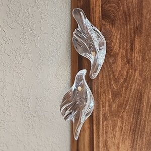 Crystal Dove Candle Holders Bleikristall Made in Germany Set of 2